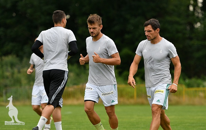 Trénink před utkáním s Karvinou