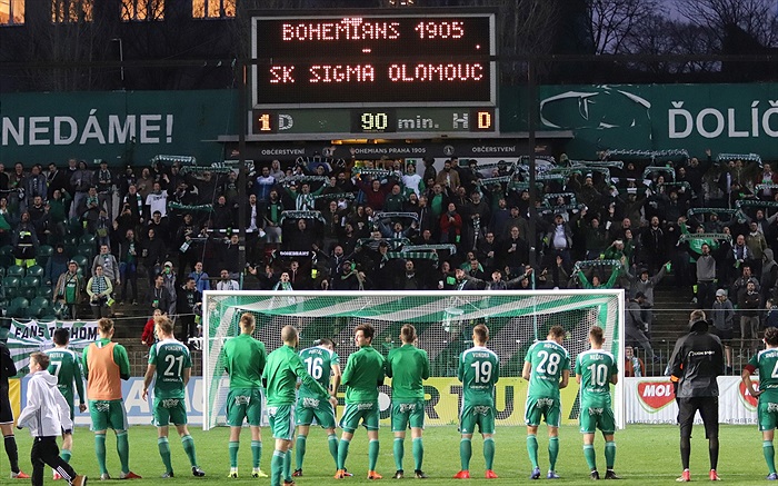 Bohemians Praha 1905 - SK Sigma Olomouc 1:0 (0:0)