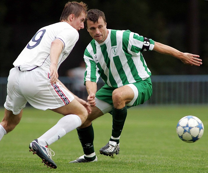 Tomáš Freisler v roli obránce.