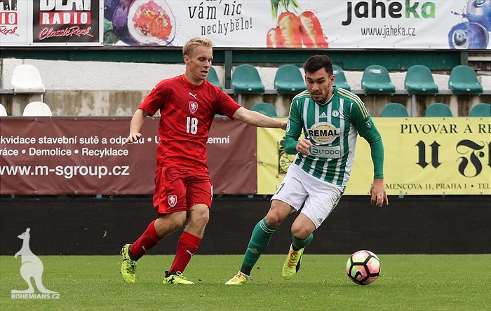 Bohemians - Česká republika U21 1:3 (0:1)