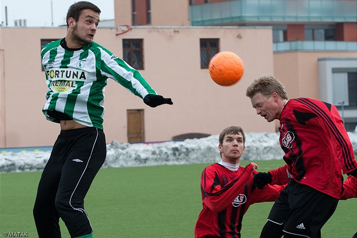 Utkání Dragoun cupu 2010 Bohemians B proti Sezimovu Ústí s výsledkem 4:4