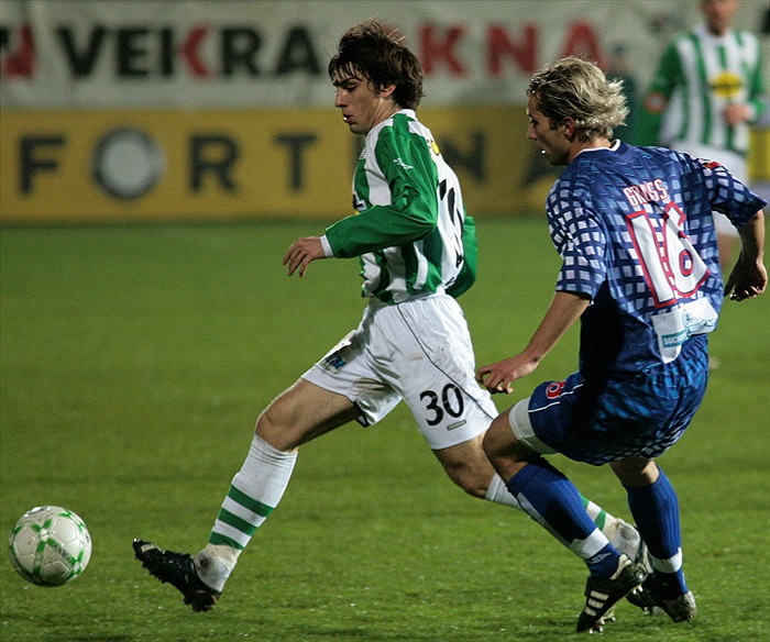 Morávek při jednom z útoků.