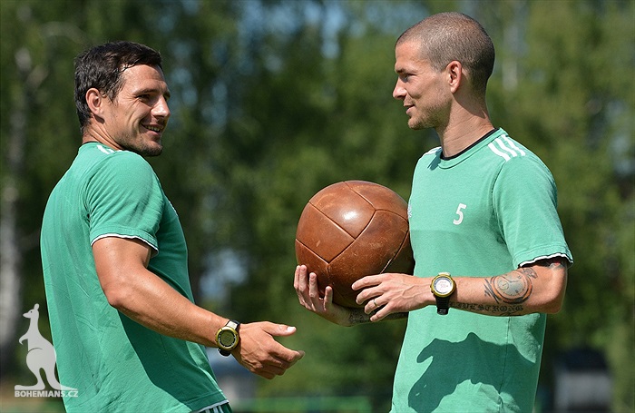 Dopolední trénink na soustředění v Břízkách