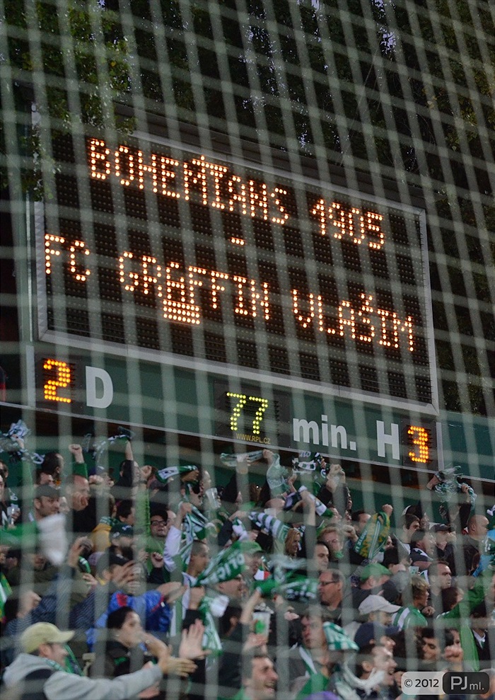 Bohemians 1905 - FC Graffin Vlašim 2:3 (0:3)