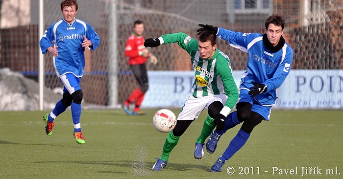 Bohemians 1905 B - Vlašim 0:3, utkání zimního turnaje na Vyšehradě