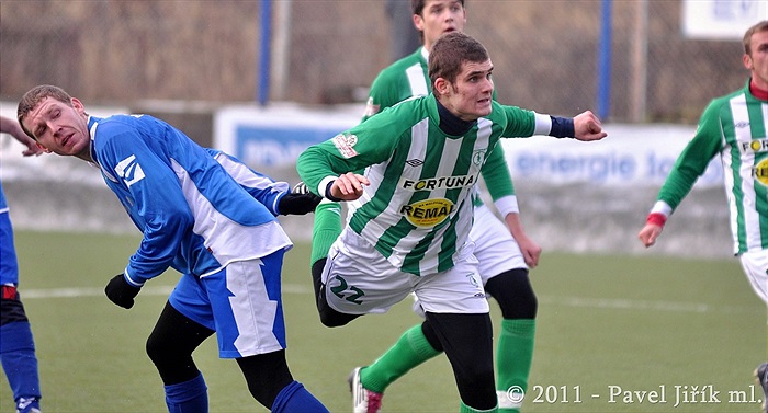 Bohemians 1905 B - Vlašim 0:3, utkání zimního turnaje na Vyšehradě