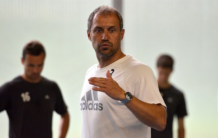 Dopolední trénink na soustředění