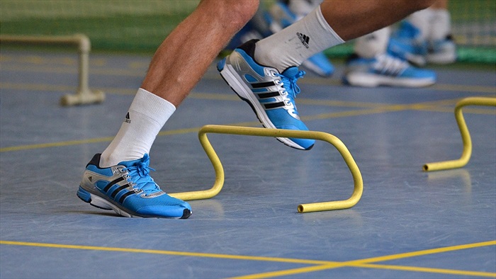 Dopolední trénink na soustředění