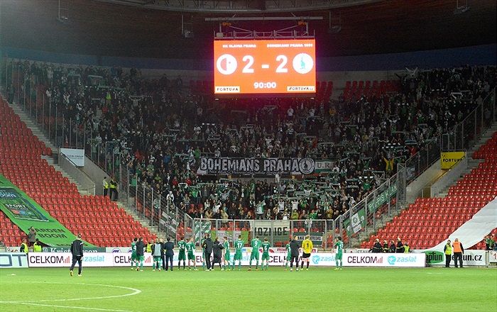 SK Slavia Praha - Bohemians Praha 1905 2:2 (1:2)