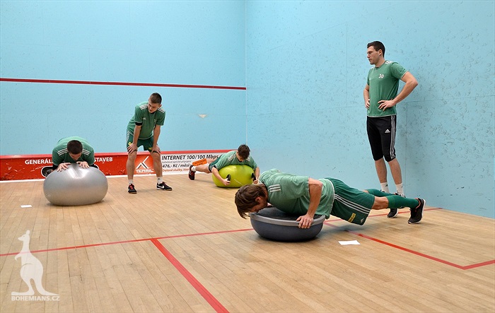 Příprava probíhá i v posilovně