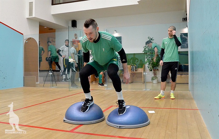 Příprava probíhá i v posilovně