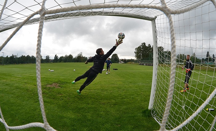 Brankářský trénink - Břízky, léto 2014
