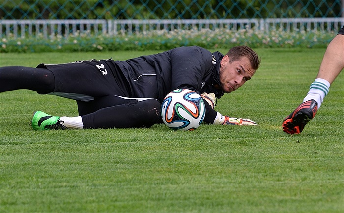 Brankářský trénink - Břízky, léto 2014