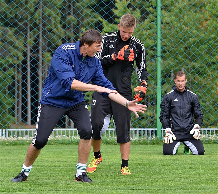 Brankářský trénink - Břízky, léto 2014