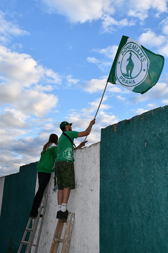Dění na tribunách: Bohemians - Mladá Boleslav
