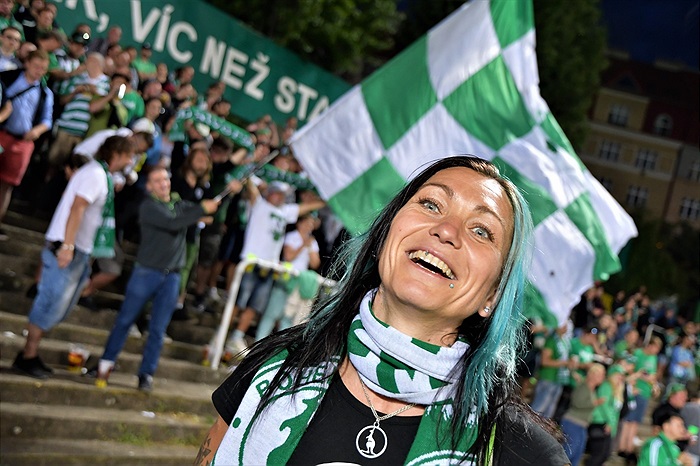 Dění na tribunách: Bohemians - Mladá Boleslav