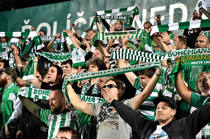 Dění na tribunách: Bohemians - Mladá Boleslav
