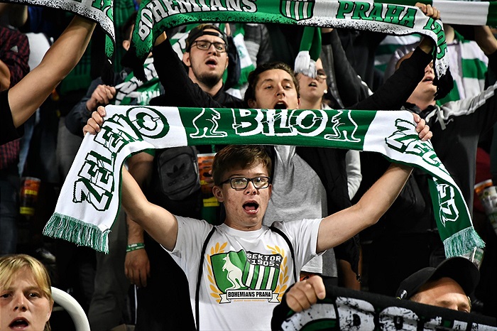 Dění na tribunách: Bohemians - Mladá Boleslav