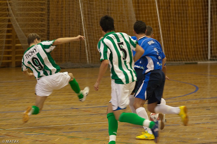 Utkání první ligy ve futsale Mělník  - Bohemians 1905 6:2