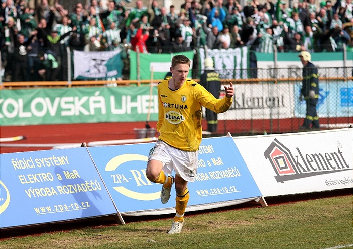 Radost Milana Škody po vyrovnávacím gólu.