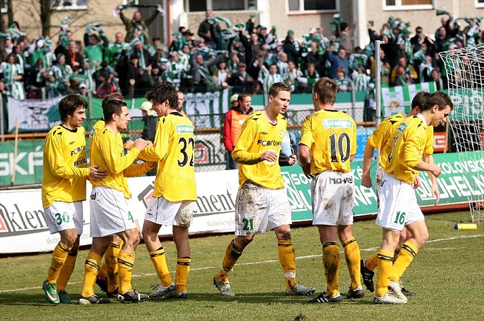 Míč je v síti - 1:1, Bohemka se raduje