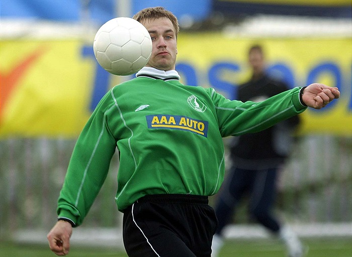 Pravý obránce Kamil Novotný