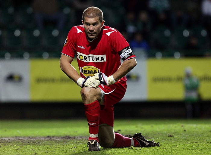 Brankář Radek Sňozík.