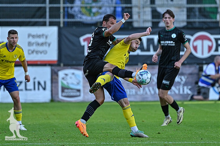 Zlín - Bohemians 1:2 (1:1)
