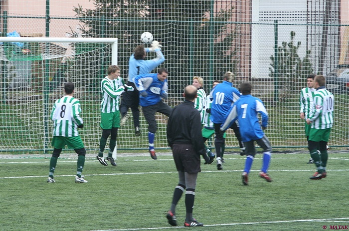 Milan Zahálka se v bráně nenudil.