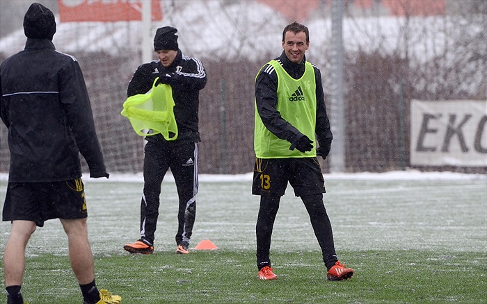 Trénink Bohemians včetně litevských hráčů