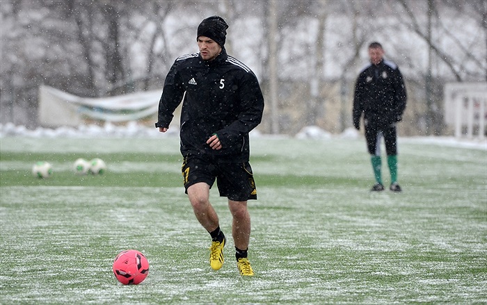 Trénink Bohemians včetně litevských hráčů