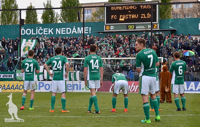 Bohemians Praha 1905 - FC Fastav Zlín 0:2 (0:1) 