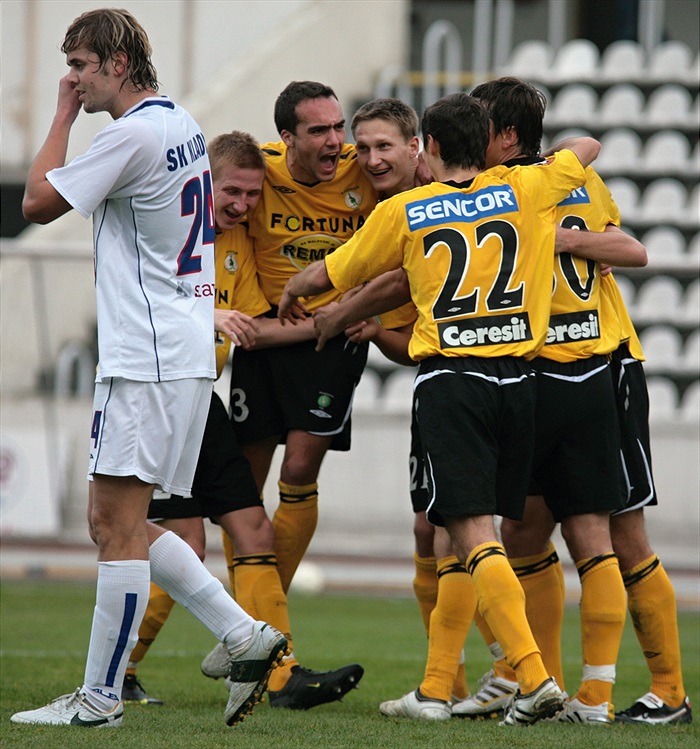 Radost po prvním gólu.