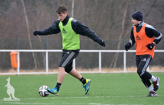 Nové tváře se zapojily do tréninku 