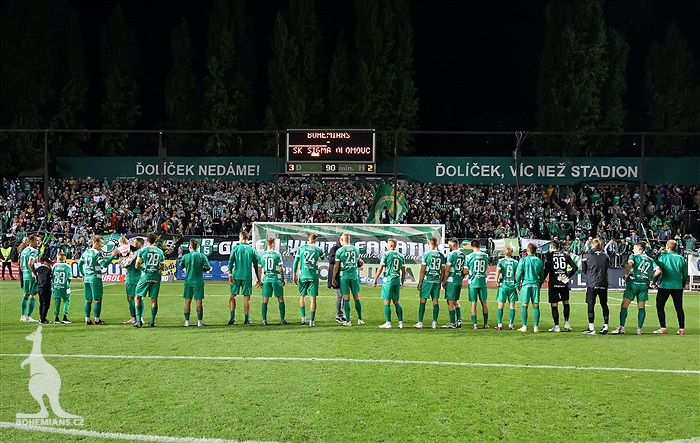 Bohemians - Olomouc 3:2 (1:2)