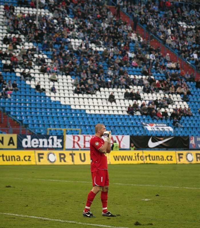 Radek Sńozík kříčí na spoluhráče.