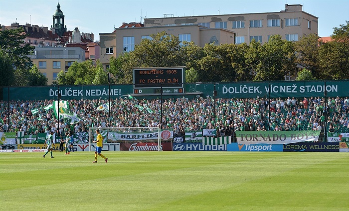 Bohemians Praha 1905 - FC Fastav Zlín 0:1 (0:0)
