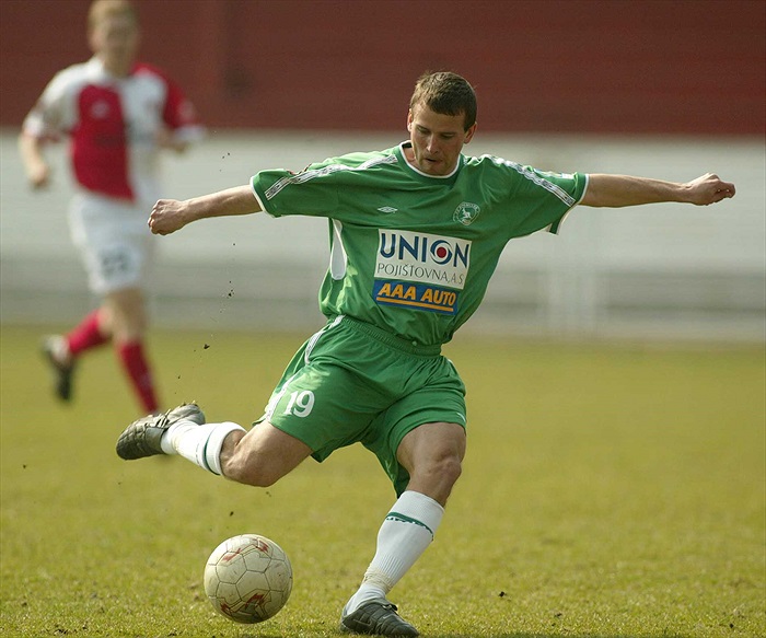 Tomáš Klinka v přípravném utkání na Slavii