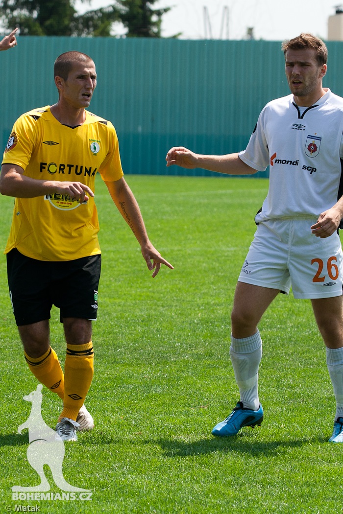 Utkání Bohemians - Rožumberok 0:1 na turnaji v Xaverově 2010.