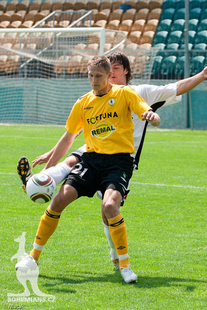 Utkání Bohemians - Rožumberok 0:1 na turnaji v Xaverově 2010.