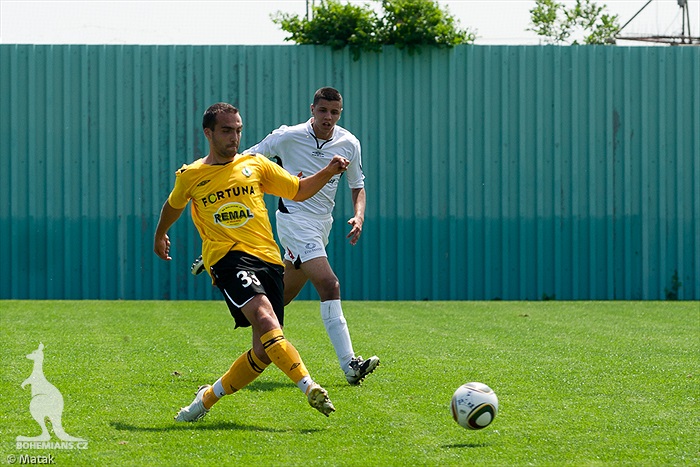 Utkání Bohemians - Rožumberok 0:1 na turnaji v Xaverově 2010.