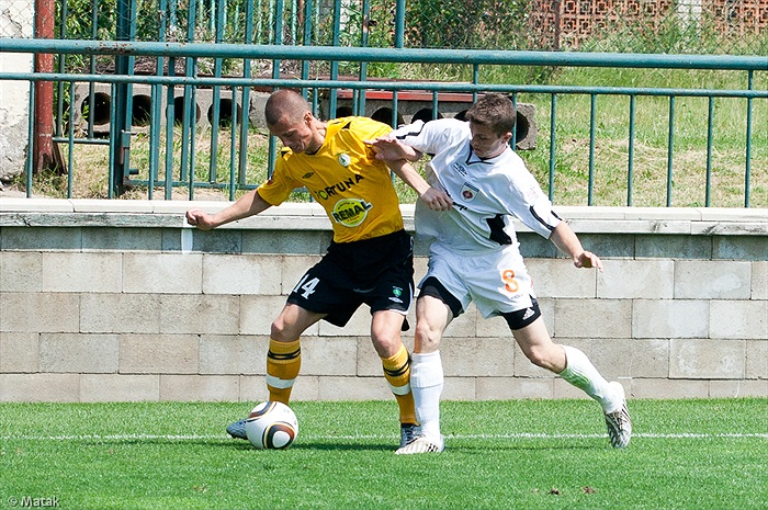 Utkání Bohemians - Rožumberok 0:1 na turnaji v Xaverově 2010.