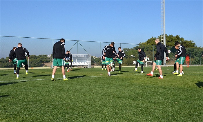 Páteční trénink na soutsředění