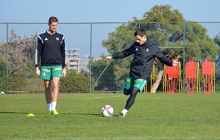 Páteční trénink na soutsředění