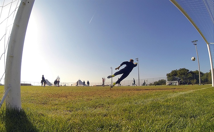 Páteční trénink na soutsředění