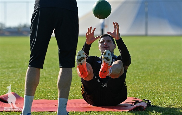 Pondělní trénink v Turecku