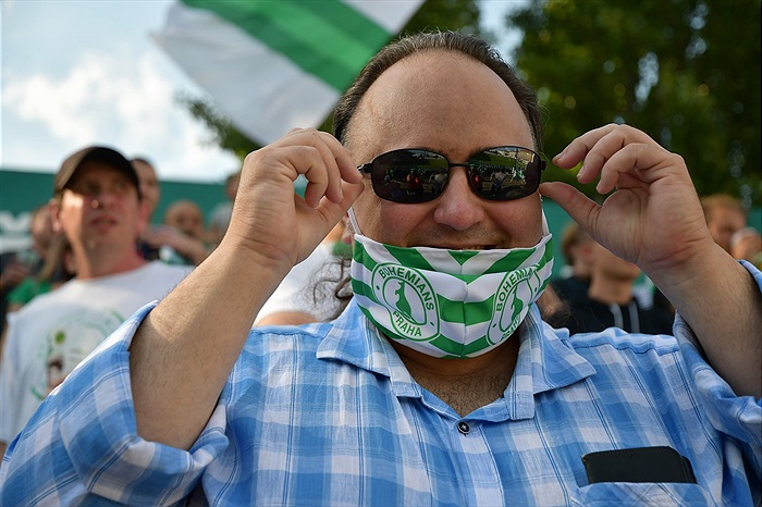 Dění na tribunách: Bohemians - Slovácko