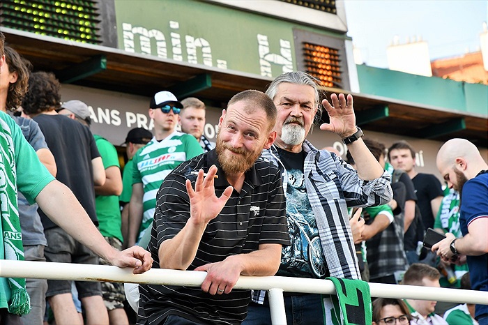 Dění na tribunách: Bohemians - Slovácko