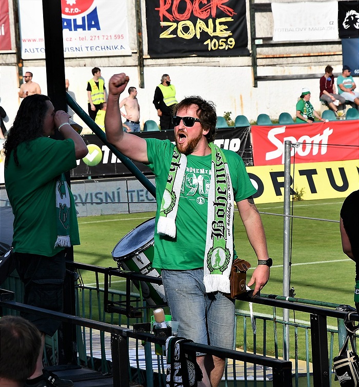 Dění na tribunách: Bohemians - Slovácko