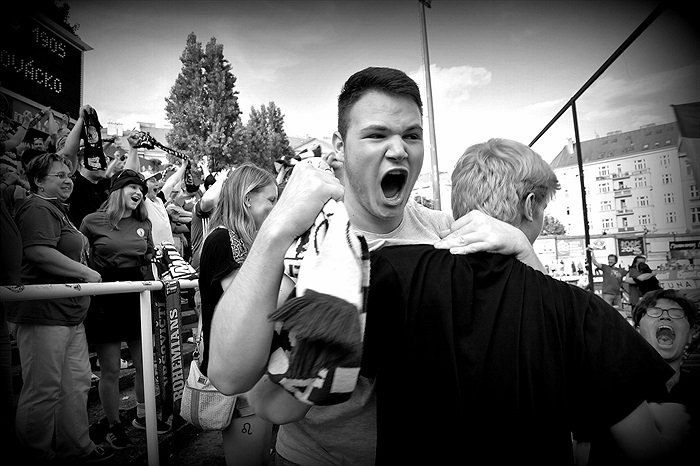 Dění na tribunách: Bohemians - Slovácko